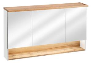 Szafka łazienkowa BAHAMA 843 120 cm biała z lustrem