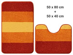 GRUND Zestaw dywaników WAYMORE pomarańczowy 50x40+50x80 cm