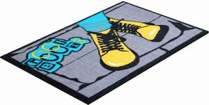 GRUND House mat BOOTS szary-niebieski-żółty Wymiar: 40x60 cm