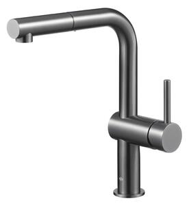 Bateria Kuchenna StojÄ ca KFA Duero Edge z WyciÄ ganÄ obrotowÄ wylewkÄ Szary metaliczny 6623-510-61