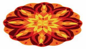 GRUND Mandala dywanik SEBEREALIZACJA pomarańczowy Wymiar: ø 60 cm