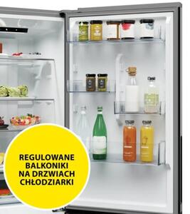 Lodówka CANDY CNCQ2T618AX Fresco 300 No Frost 185cm Inox klasa energetyczna A