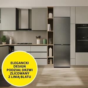 Lodówka CANDY CNCQ2T618AX Fresco 300 No Frost 185cm Inox klasa energetyczna A