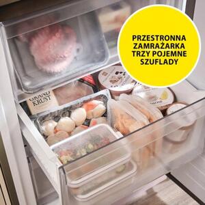 Lodówka CANDY Fresco 300 ECN2CQTEX206 No Frost 205cm inox