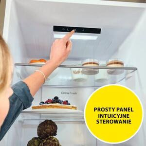 Lodówka CANDY CNCQ2T618AX Fresco 300 No Frost 185cm Inox klasa energetyczna A