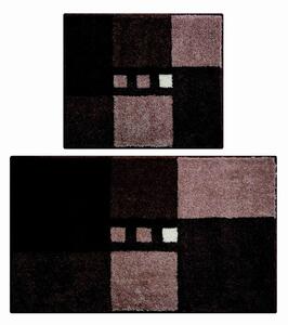 GRUND Dywanik łazienkowy MERKUR brązowy Wymiar: 40x50 cm bez wycięcia+50x80 cm