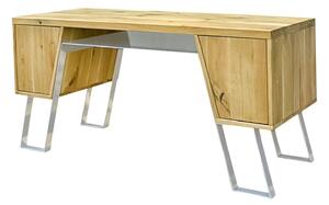 Nowoczesne biurko gabinetowe drewniane do gabinetu BORA I