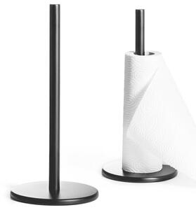 Stojak na ręcznik papierowy metalowy czarny 33 cm