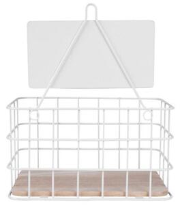 Półka kuchenna metalowa biała 21x12,5x24 cm