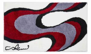 GRUND Dywanik łazienkowy Colani 11 biało-czerwony Wymiar: 70x120 cm