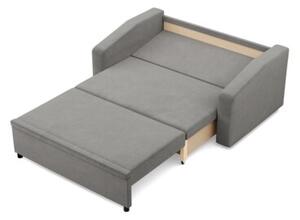 Sofa z funkcjÄ spania, BLOM, velvet, 148x87x90 cm, jasny szary | TYLETEGOTU