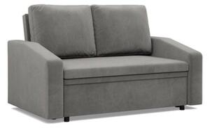 Sofa z funkcjÄ spania, BLOM, velvet, 148x87x90 cm, jasny szary | TYLETEGOTU