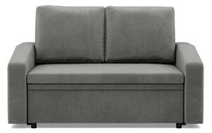 Sofa z funkcjÄ spania, BLOM, velvet, 148x87x90 cm, jasny szary | TYLETEGOTU