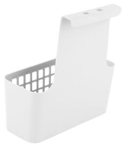 Koszyk na drzwi plastikowy biały 23,5x10x24 cm
