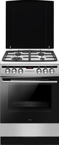 Kuchnia AMICA 6117GET3.39HZPTADPA(XX) Termoobieg Drabinki Prowadnice teleskopowe Wok Pizza 300˚C