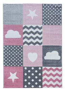 Różowo-szary dywan dziecięcy 120x170 cm Kids – Ayyildiz Carpets