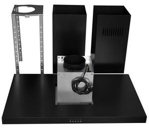 Okap AFRELLI AW-3 Nessi Isola Classic 90 Czarny Mat
