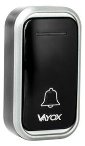 Dzwonek do drzwi furtki VAYOX VA0404 2 odbiorniki bateryjny wodoodporny czarny