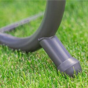 Huśtawka ogrodowa FUNFIT GARDEN rozkładana bujana 2w1 materac poduszki szary