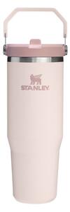 Jasnoróżowy termos ze stali nierdzewnej 890 ml IceFlow™ Flip Straw 2.0 Tumbler Rose Quartz – Stanley