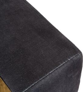 Sofa PALLAZO 2S Dwuosobowa Czarno/ZÅota Welurowa Nowoczesna Glamour