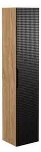 Szafka łazienkowa LUXOR BLACK 80-01-1D 35cm dąb olejowany/czarna