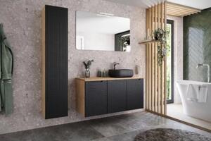 Szafka pod umywalkę LUXOR BLACK 82-60-2D 60cm dąb olejowany/czarna