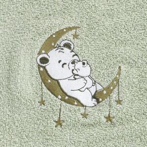 Ręcznik z kapturem Baby (74) Miętowy 100 x 100 cm
