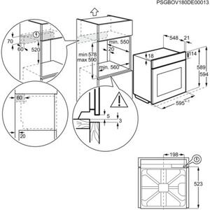 Piekarnik ELECTROLUX EOB 3400 BOR Elektryczny Czarny Rustykalny A