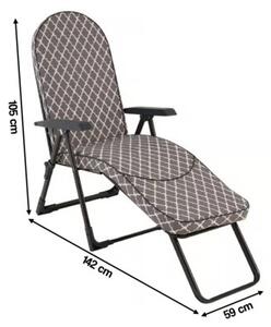 Leżak ogrodowy PATIO Modena Oval H030-06PB