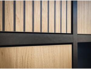 Komoda CROSS 150 LED hickory jackson/czarna