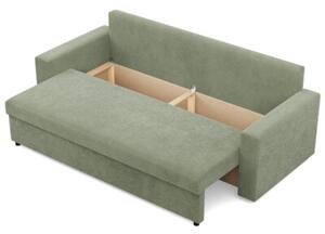 Kanapa 3 osobowa, BLOM, sztruks, 220x92x92 cm, oliwkowy | TYLETEGOTU