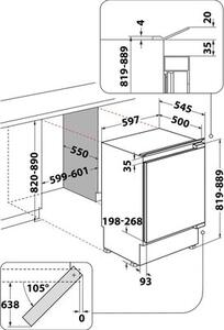 Lodówka WHIRLPOOL WBUL021