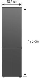 Lodówka SMITH&BROWN SFBF-532-BE3 No Frost 175cm Czarna
