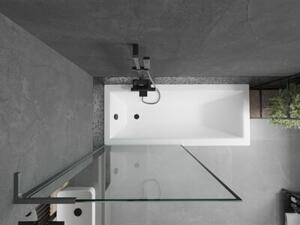 Mexen Next L parawan nawannowy 1-skrzydłowy 90 x 150 cm, czarna ramka, gun metal - 895-090-000-03-70-95