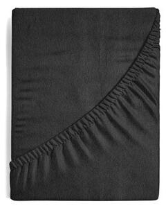 Prześcieradło EUROFIRANY Design 91 Frotte 220 x 200 cm Czarny