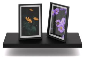 Półka Wisząca STIVMEBLE Ścienna na książki zdjęcia 40x15x1,8 cm Czarny Mat