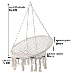 Fotel podwieszany PATIO 47589 Bocianie Gniazdo Ecru