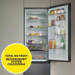 Lodówka HAIER 3D 60 Seria 3 HTR3620CNMG No Frost 205cm Srebrna