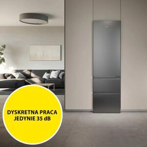Lodówka HAIER 3D 60 Seria 3 HTR3620CNMG No Frost 205cm Srebrna
