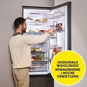 Lodówka HAIER 3D 60 Seria 3 HTR3620CNMG No Frost 205cm Srebrna