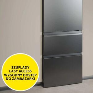 Lodówka HAIER 3D 60 Seria 3 HTR3620CNMG No Frost 205cm Srebrna
