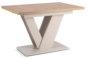 Stół Prostokątny Rozkładany CLARK 120-160 cm Dąb Artisan/Kaszmir Nowoczesny