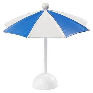 Parasol przeciwsłoneczny niebiesko biały metal 10X10 cm do ogrodu