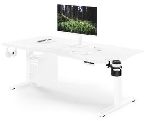 Duże biurko sit-stand do pracy Aria 160×80 cm, białe