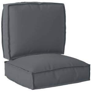 Zestaw poduszek na paletę 2 pcs Antracyt Materiał Oxford