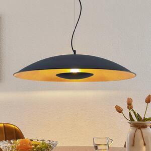 Lampa wisząca Narisara Lindby, możliwość ściemniania, czarny, salon / jadalnia, metal, nowoczesny