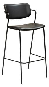 Czarny hoker z imitacji skóry DAN-FORM Denmark Zed, wys. 107 cm