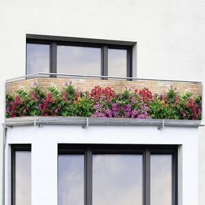 Plastikowa osłona balkonowa 500x85 cm Flowers – Maximex