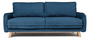 Niebieska sztruksowa rozkładana sofa 218 cm Tori – Bonami Selection